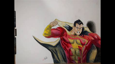 Shazam How To Draw Shazam Speed Drawing Youtube