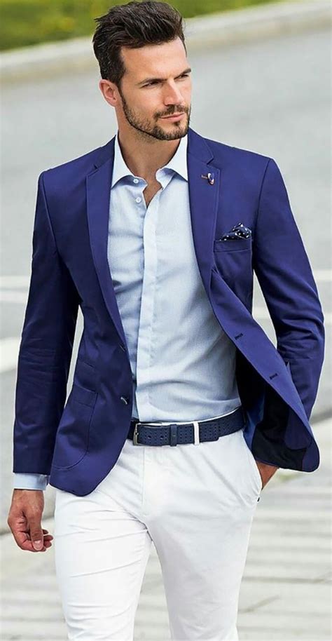 Women should wear floor length evening gowns, while men are expected to men can wear a traditional tuxedo or a dark suit, white shirt, and tie. Navy Wedding Suits | Wedding Ideas by Colour | CHWV