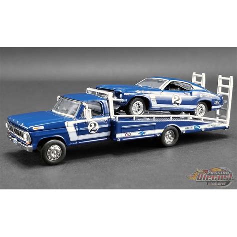 Dan Gurney Ford F 350 Ramp Truck With No2 1969 Trans Am Mustang