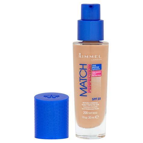 Rimmel Match Perfection Foundation Hydrating Spf20 30ml Various