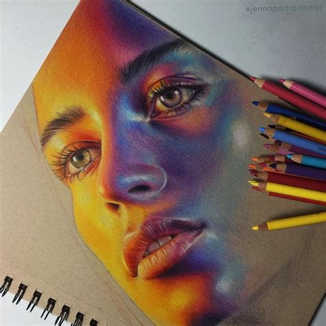 Drawing Realistic Faces With Colored Pencils Warehouse Of Ideas