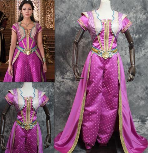 Aladdin 2019 Live Action Jasmine Princess Costume Red Jasmine Outfit