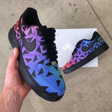 Custom Hand Painted Nike Air Force 1 Low Color Punch B Street Shoes