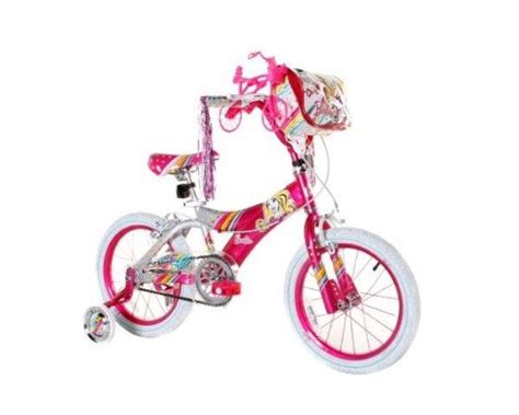 Dynacraft Girls Barbie Bike Pinkwhite 16 Inch Ufhdkjgjkkj