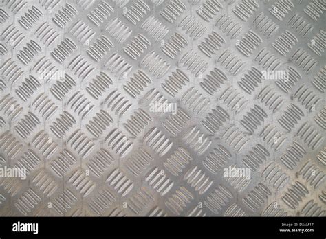 Checker Plate Floor Surface Texture Steel Grip Metal Grating Stock