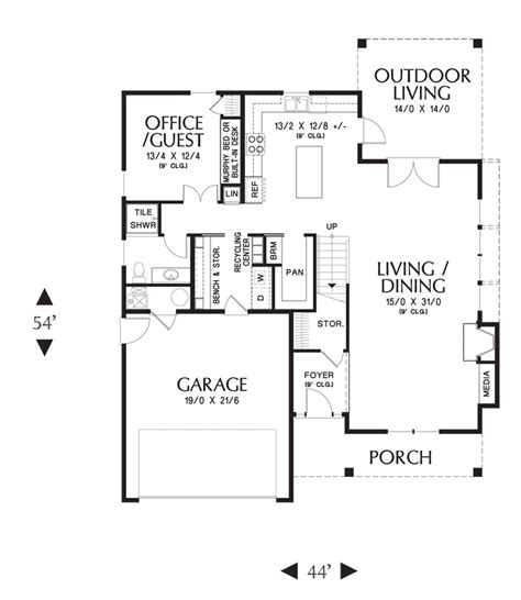 Mascord House Plan 22193es The Forest Park Country Floor Plans Farmhouse Style Bedrooms