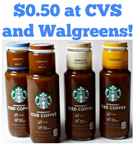 Starbucks Iced Coffee Only 050 At Cvs And Walgreens