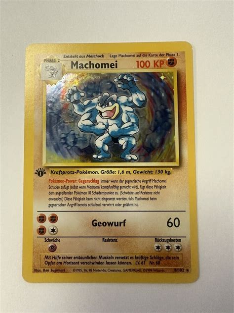 Mavin 1st Edition German Machamp Machomei Base Set Wotc Pokemon Tcg