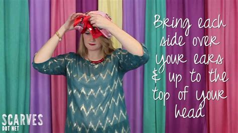 How To Tie A Head Scarf Bows Away Youtube