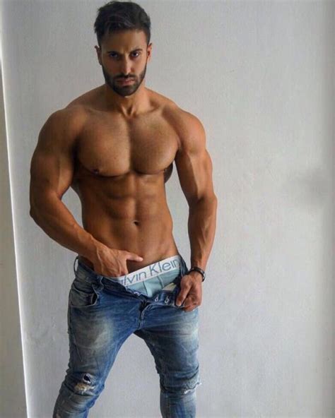 Jeans Pants Slacks Bali Muscle Boy Natural Bodybuilding Gym Body Arab Men Fit Couples