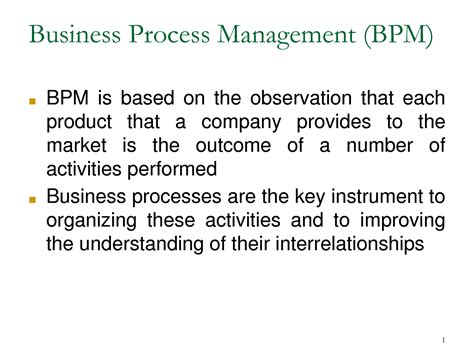 Solution Introduction Of Business Process Management Bpm Studypool