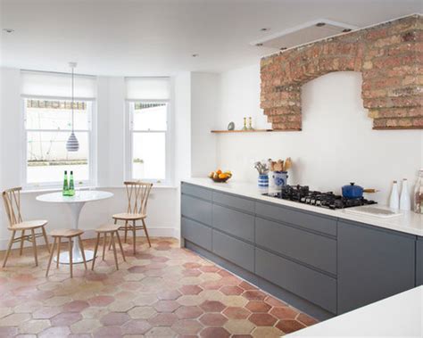 Pair it with a hue on the opposite side of the color wheel. Gray And Terra Cotta Home Design Ideas, Pictures, Remodel ...