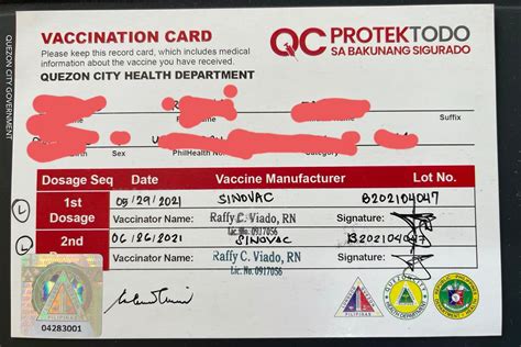 QC launches tamper-proof security seal for vax cards - UNTV News | UNTV ...