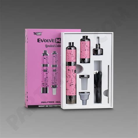 Evolve Maxxx 3 In 1 Concentrate Vaporizer Pink And Black Splatter