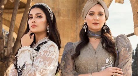 Gulsim Ali Praises Ayeza Khan Both Are Looking Stunning Wearing Maria B Pakistani Fancy