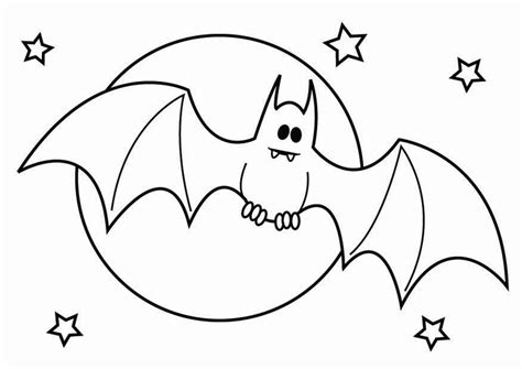 Kleurplaat vleermuis Halloween. Gratis kleurplaten om te printen afb