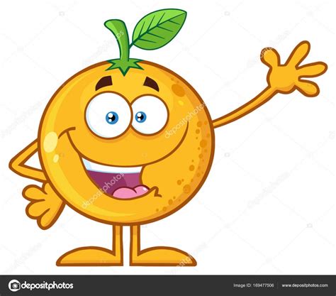 Smiling Orange Fruit Character Stock Vector Image By ©hittoon 169477506