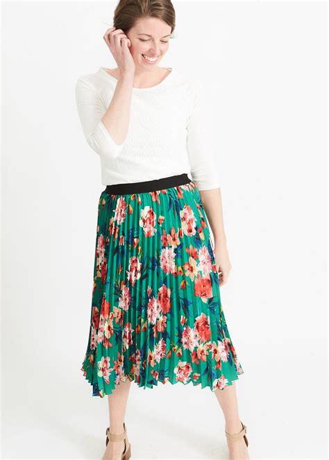 Havana Floral Pleated Midi Skirt Final Sale Pleated Midi Skirt Midi