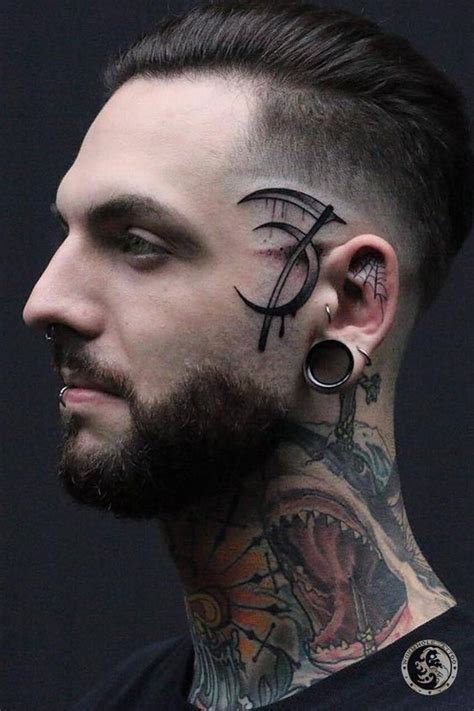 40 Sideburn Tattoo Ideas In 2023 Facial Tattoos Face Tattoos Small