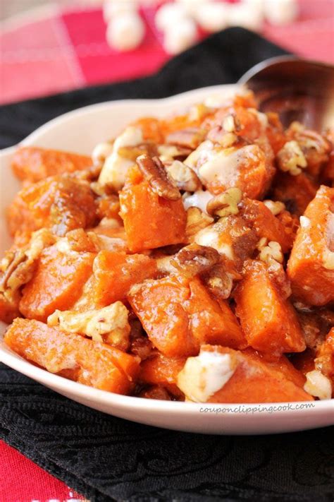 Easy candied yams w/ marshmallows. Candied Yams with Pecans and Marshmallows | Recipe | Candy ...