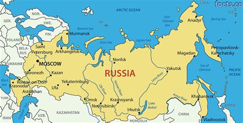 Rusia Mapa De Las Ciudades De Las Ciudades De Rusia Mapa Este De