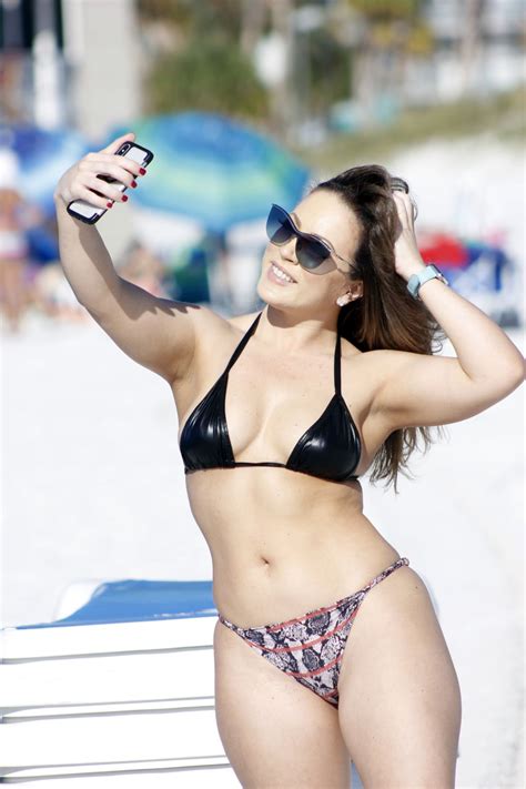Carmen Valentina In Bikini At A Beach In Miami Hawtcelebs