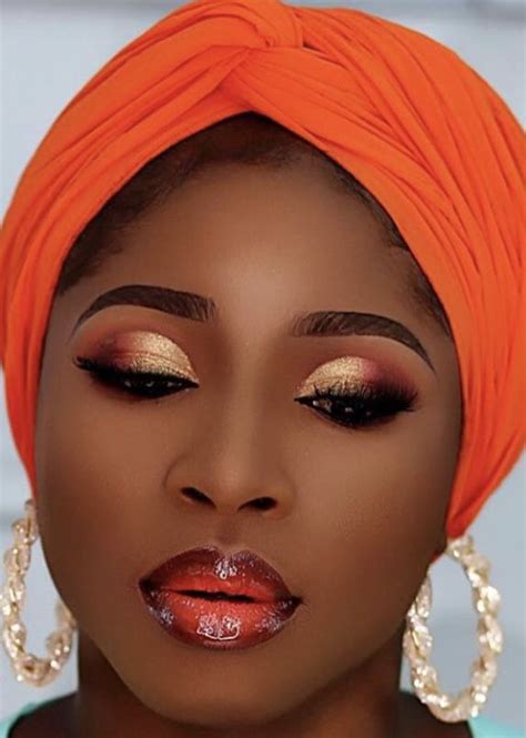 Makeup For Black Skin Orange Makeup Black Girl Makeup Fall Makeup