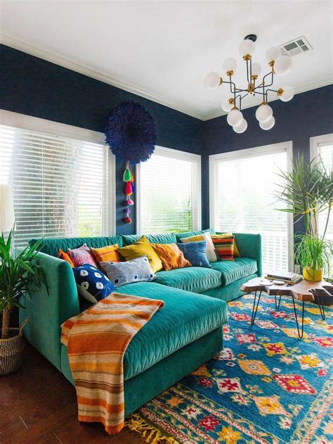Eclectic Gets Electric Colourful Living Room Decor Eclecticdecor