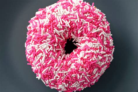 Free Images Pink Doughnut Sprinkles Magenta Food Cuisine