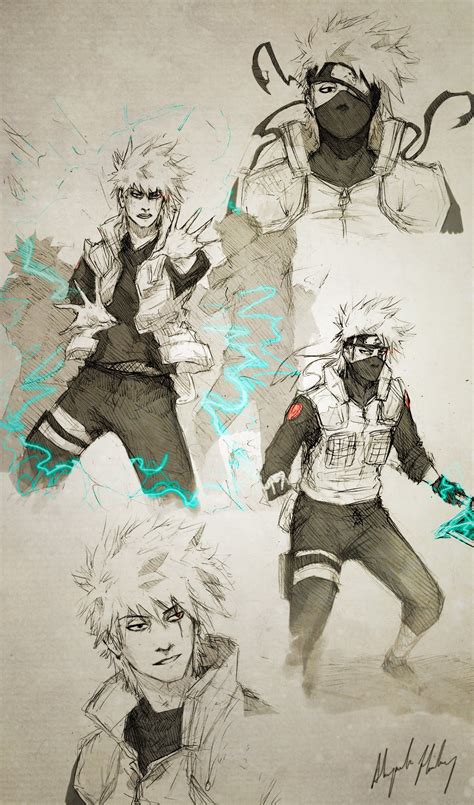 Sketches Naruto Shippuden Kakashi Hatake Fan Art 1400x2380