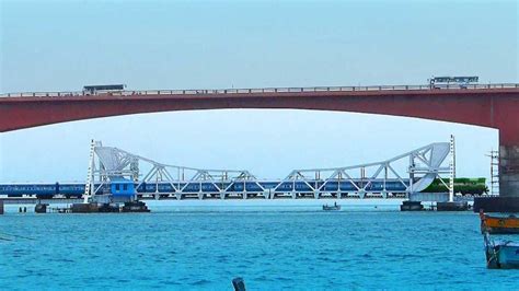 Pamban Bridge Pamban Bridge Rameswaram Famous Bridges In India