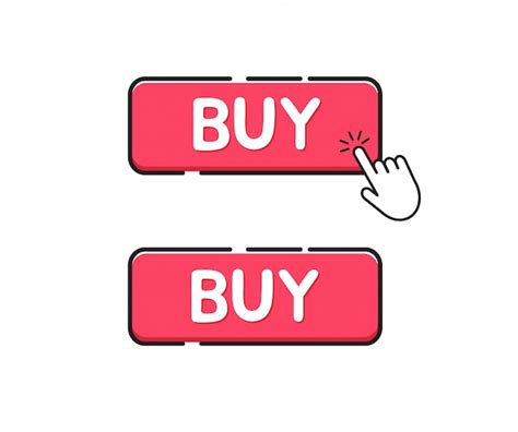 Premium Vector Buy Button Icon Click Buy Button