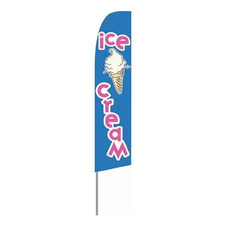 Ice Cream Feather Flag Feather Flags Flag Store Ice Cream No Churn Ice Cream Icecream Craft