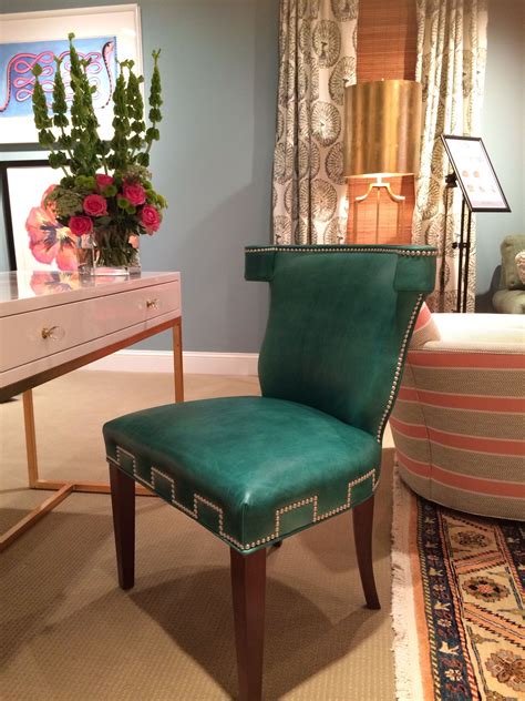 Dine like a king with these stylish, comfortable & upholstered nailhead dining chairs at alibaba.com. CR Laine Sweeney Chair in emerald green leather with ...