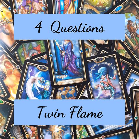 twin flame reading 4 questions love tarot tarot romance etsy