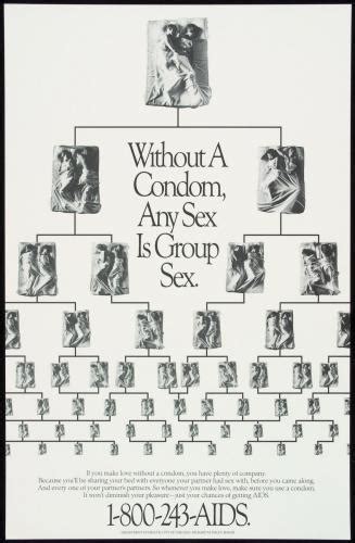 Without A Condom Any Sex Is Group Sex Aids Education Posters