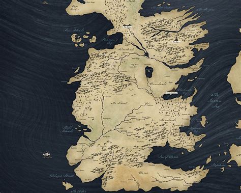 Game Of Thrones Map Wallpaper Mural Westeros Map Wallpaper The