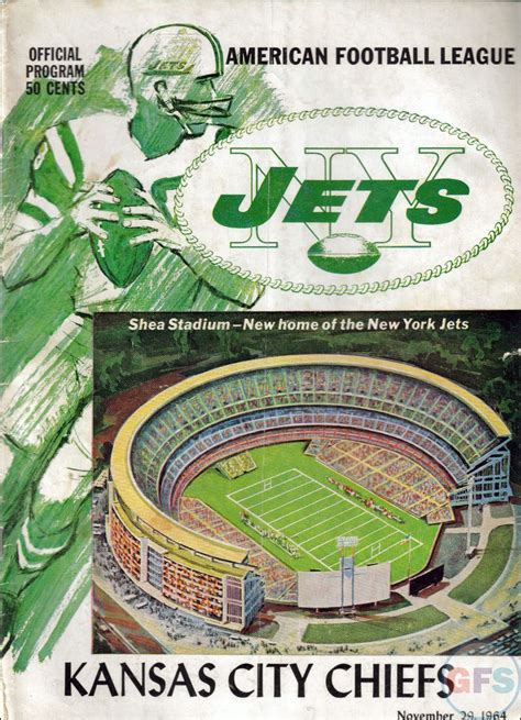 Kansas City Chiefs at New York Jets — November 29, 1964 | Game Programs of the American Football