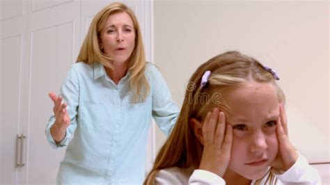 Upset Mother Scolding Her Daughter Stock Footage Video Of Filming Accusing 53047680
