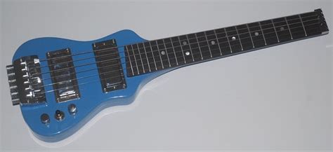 Lapaxe Deluxe Pelham Blue Lap Axe Travel Guitars