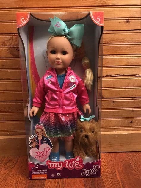 New Jojo Siwa My Life Doll 18 Walmart Exclusive With Bowbow Plush Dog