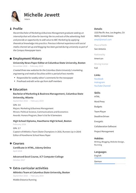 Free word cv templates, résumé templates and careers advice. Intern Resume & Writing Guide | + 12 Samples | PDF | 2019