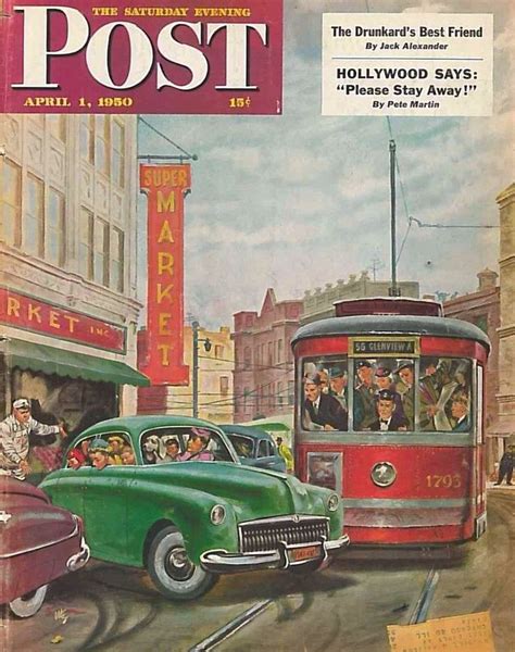 The Saturday Evening Post April 1 1950 Thornton Utz Vintage Americana Saturday Evening Post