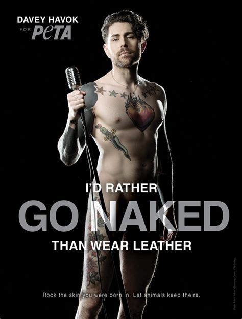 Afis Davey Havok Bares All For Peta Campaignsee The Photo Altpress