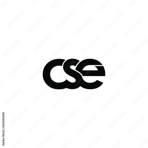 Cse Letter Original Monogram Logo Design Stock Vector Adobe Stock