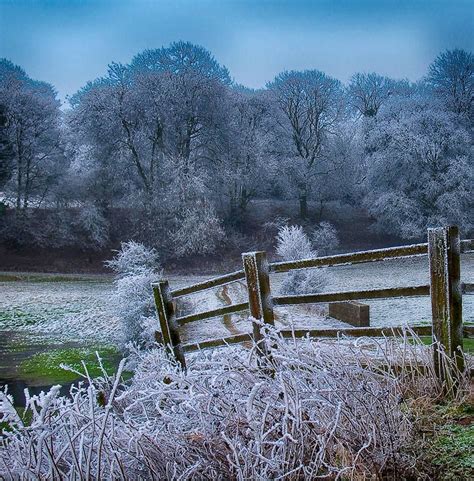 A Frosty Morning In Wiltshire Winter Landscape Winter Scenes