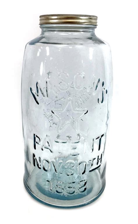 Lot Vintage 5 Gallon Glass Masons Eagle Star Jar