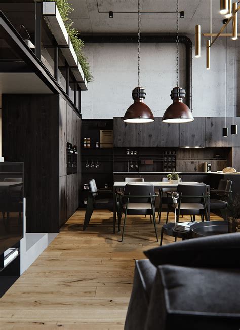 Ruby Conctreate Wood Glass Metal Kitchen Livingroom Industrial