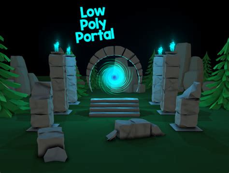 Low Poly Portal 3d 梦幻 Unity Asset Store