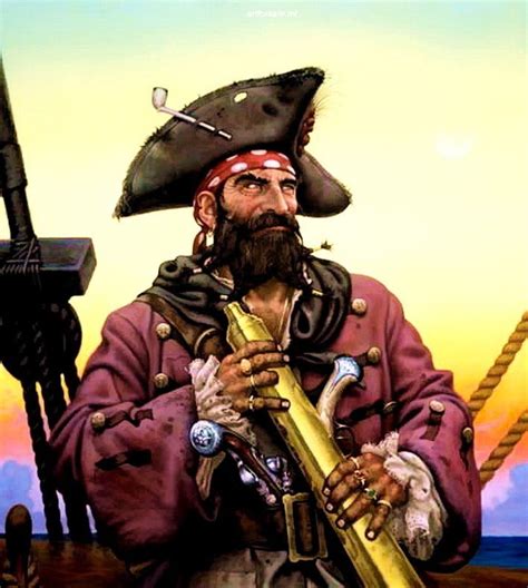 Illustrator Don Maitz Paintings 7 Famous Pirates Pirate Art Pirates